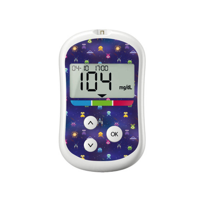 Space Invaders For Onetouch Verio Flex Glucometer Peelz