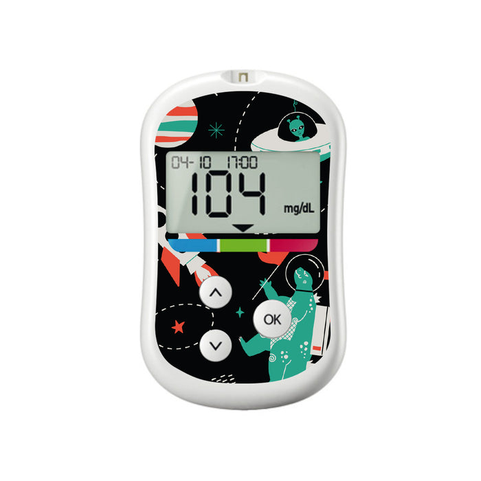 Monster in Space for OneTouch Verio Flex Glucometer - Pump Peelz