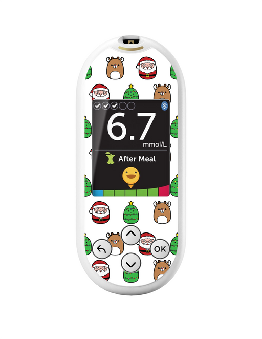 Holiday Squishies for OneTouch Verio Reflect Glucometer - Pump Peelz