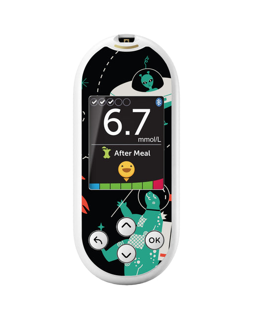 Monster in Space for OneTouch Verio Reflect Glucometer - Pump Peelz
