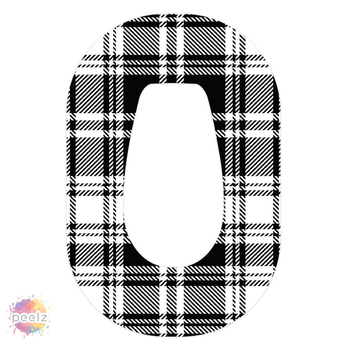 Black and White Plaid Hypoallergenic Patch Pro
