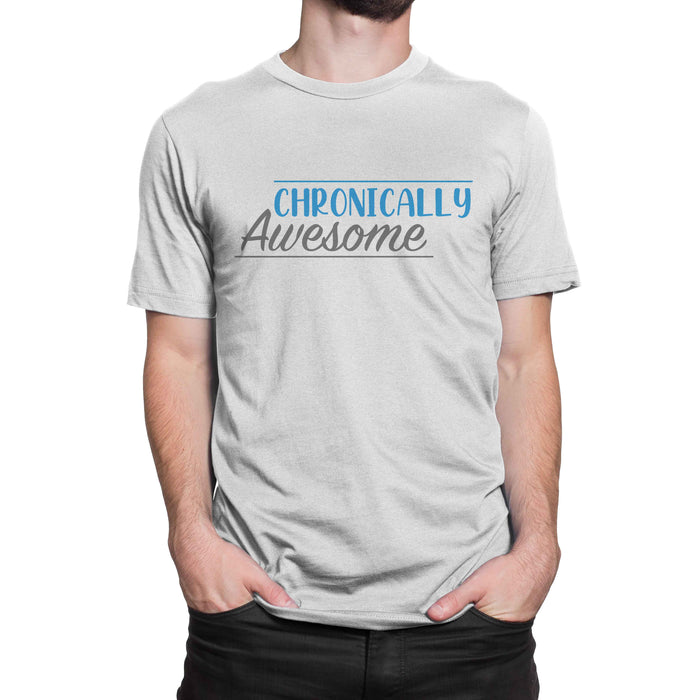 Chronically Awesome Mens T-Shirt S / White Cotton Shirts