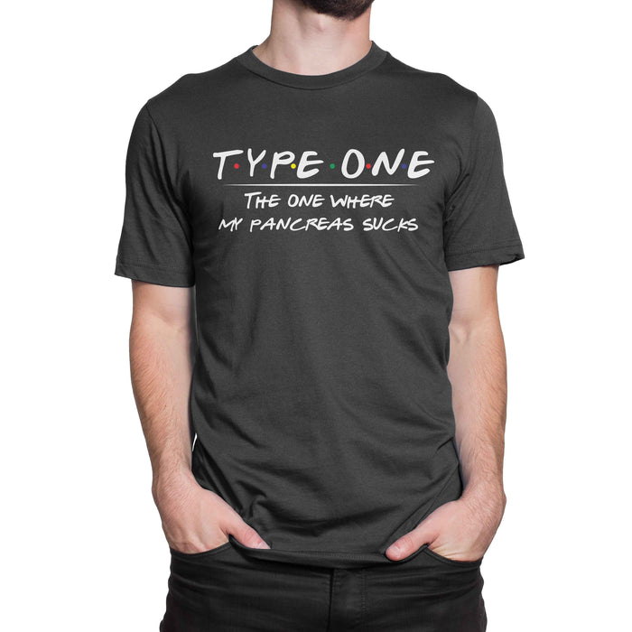 Type One Mens T-Shirt S / Black Cotton Shirts
