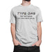 Type One Mens T-Shirt M / White Cotton Shirts