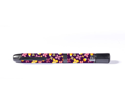Purple Floral Inpen - Smart Insulin Pen Peelz For