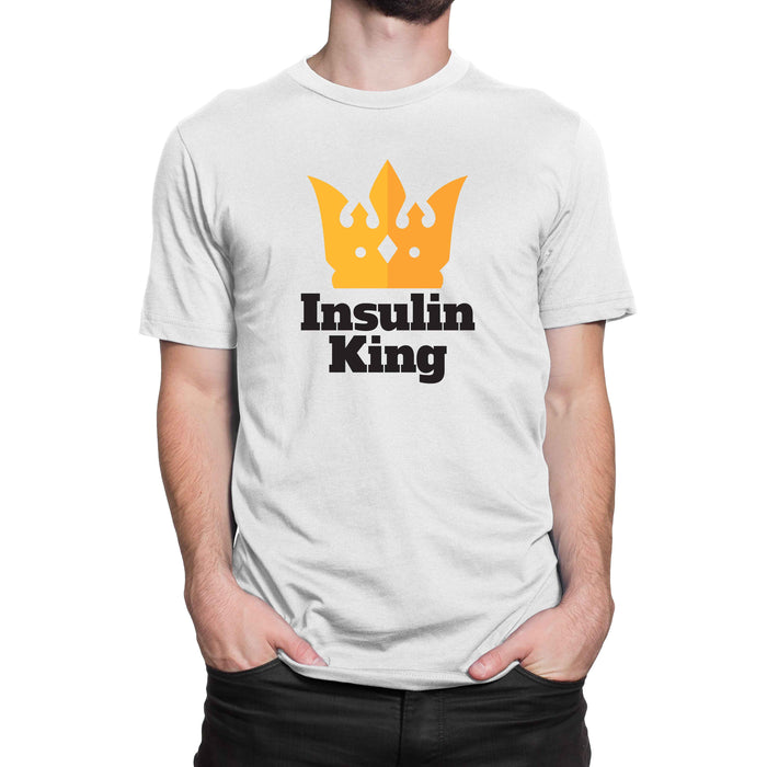 Insulin King Mens T-Shirt S / White Cotton Shirts