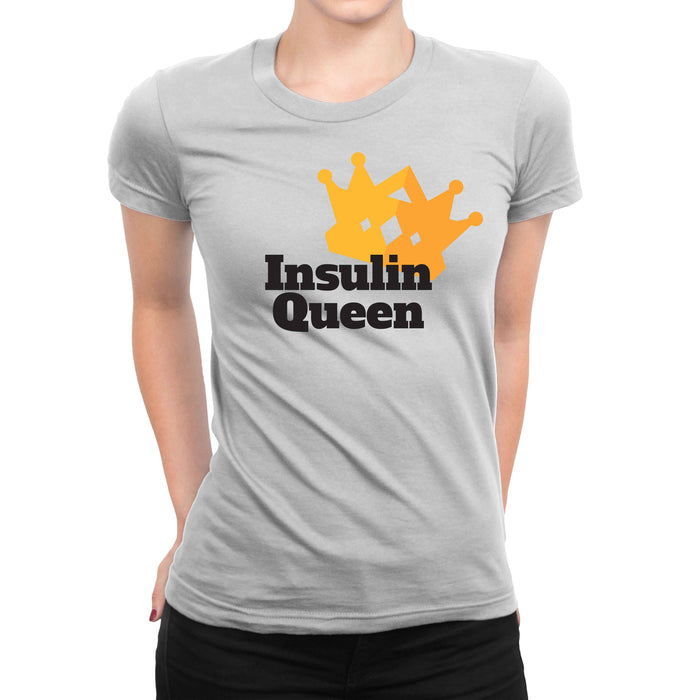 Insulin Queen Womens T-Shirt S / White Cotton Shirts