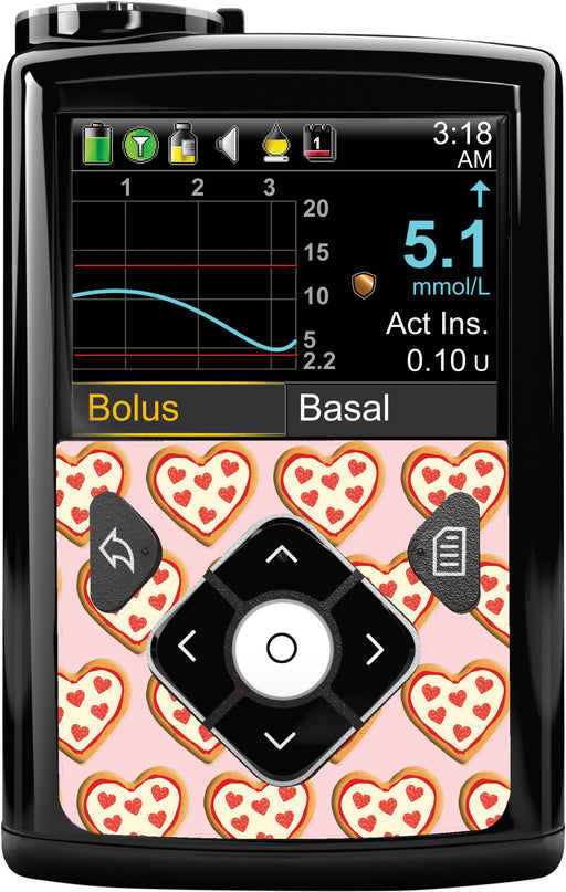 I Heart Pizza Sticker for Medtronic MiniMed 770G & 780G - Pump Peelz