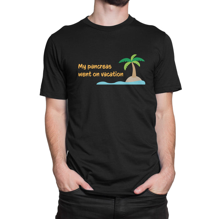 My Pancreas Went On Vacation Mens T-Shirt Xl / Black Cotton Shirts