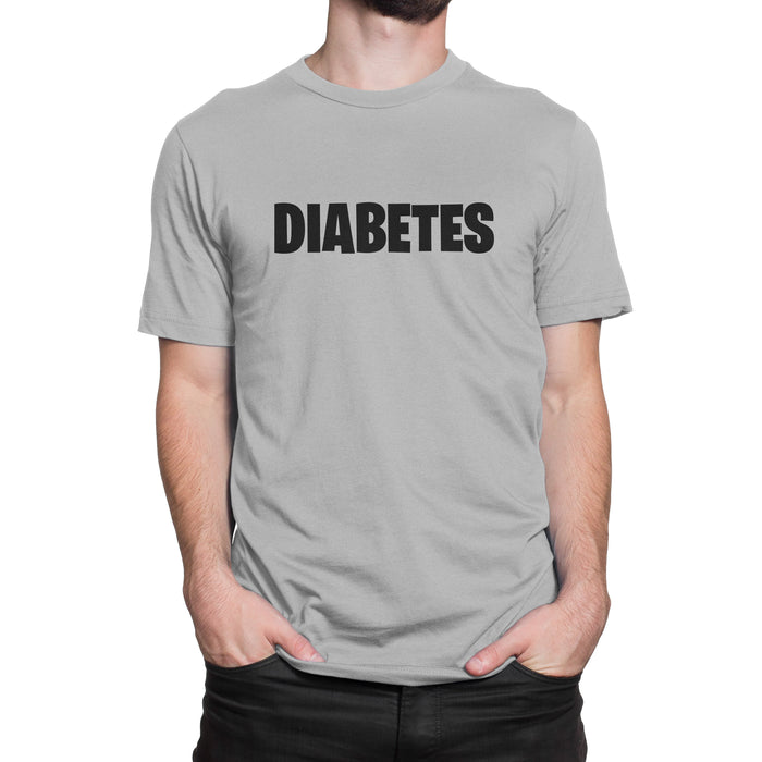 Diabetes Gamer Mens T-Shirt S / Grey Cotton Shirts