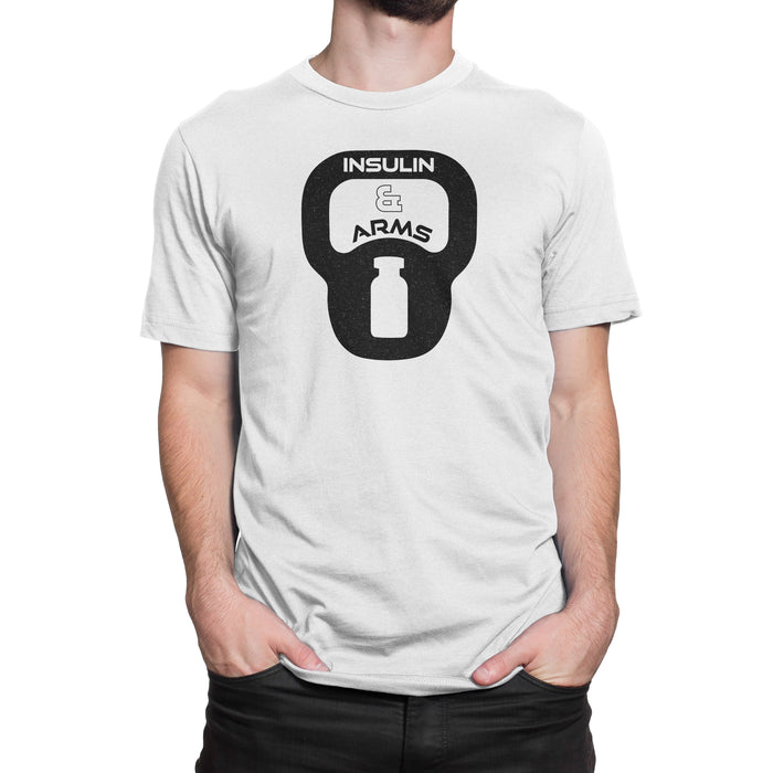 Insulin & Arms Mens T-Shirt S / White Cotton Shirts