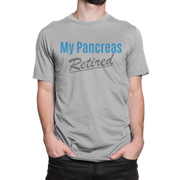 My Pancreas Retired Mens T-Shirt S / Grey Cotton Shirts