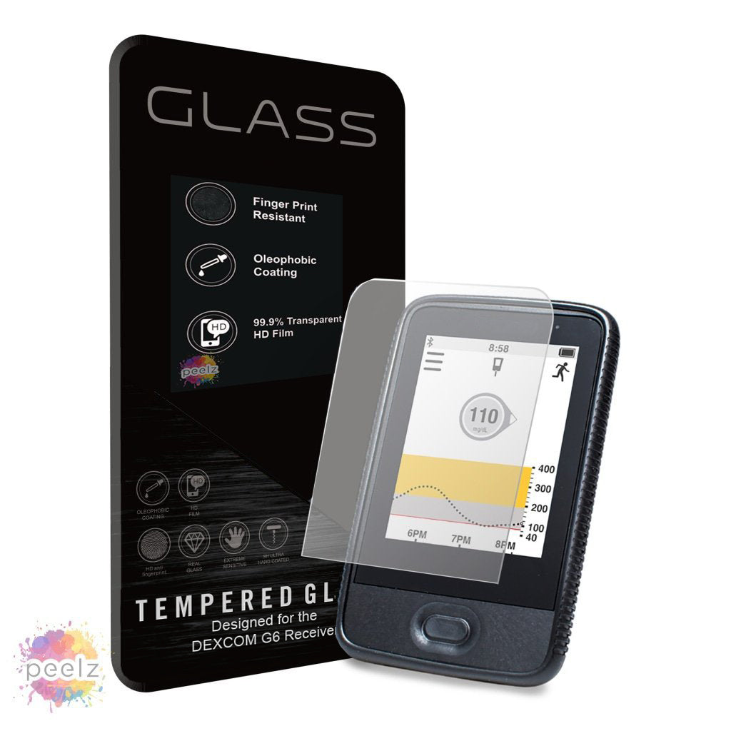 Tempered Glass Screen Protector Designed for DEXCOM G6 Touchscreen Receiver - Pump Peelz