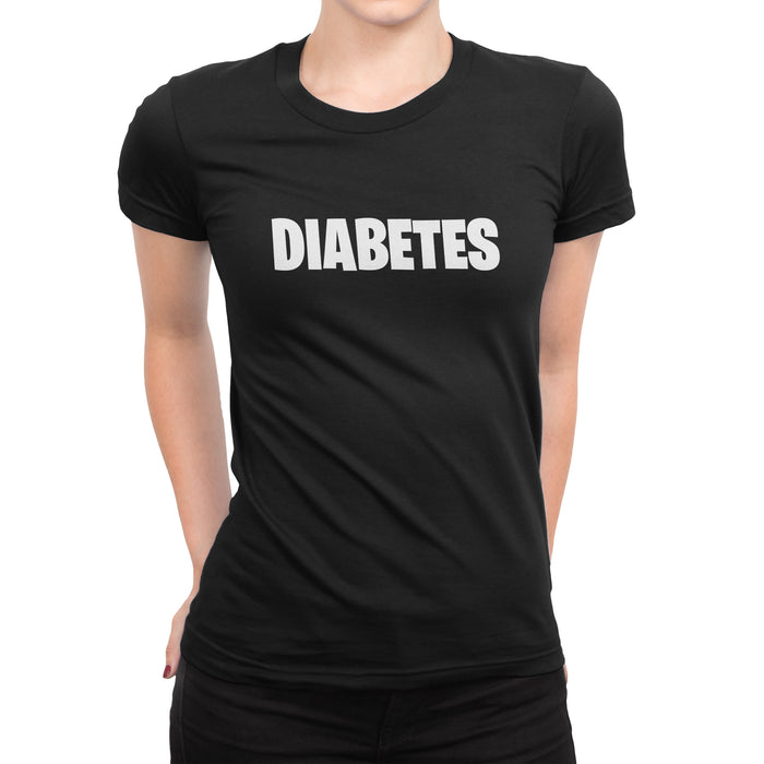 Diabetes Gamer Womens T-Shirt S / Black Cotton Shirts