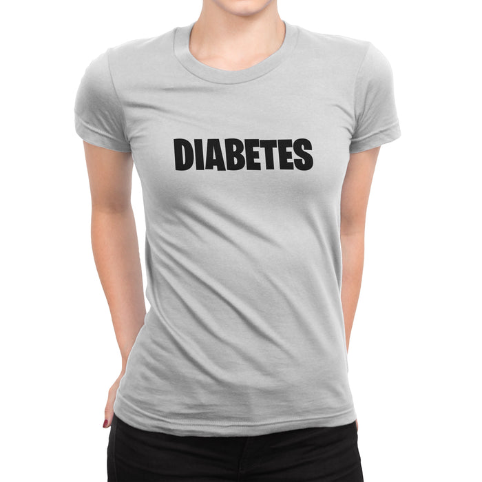 Diabetes Gamer Womens T-Shirt S / White Cotton Shirts